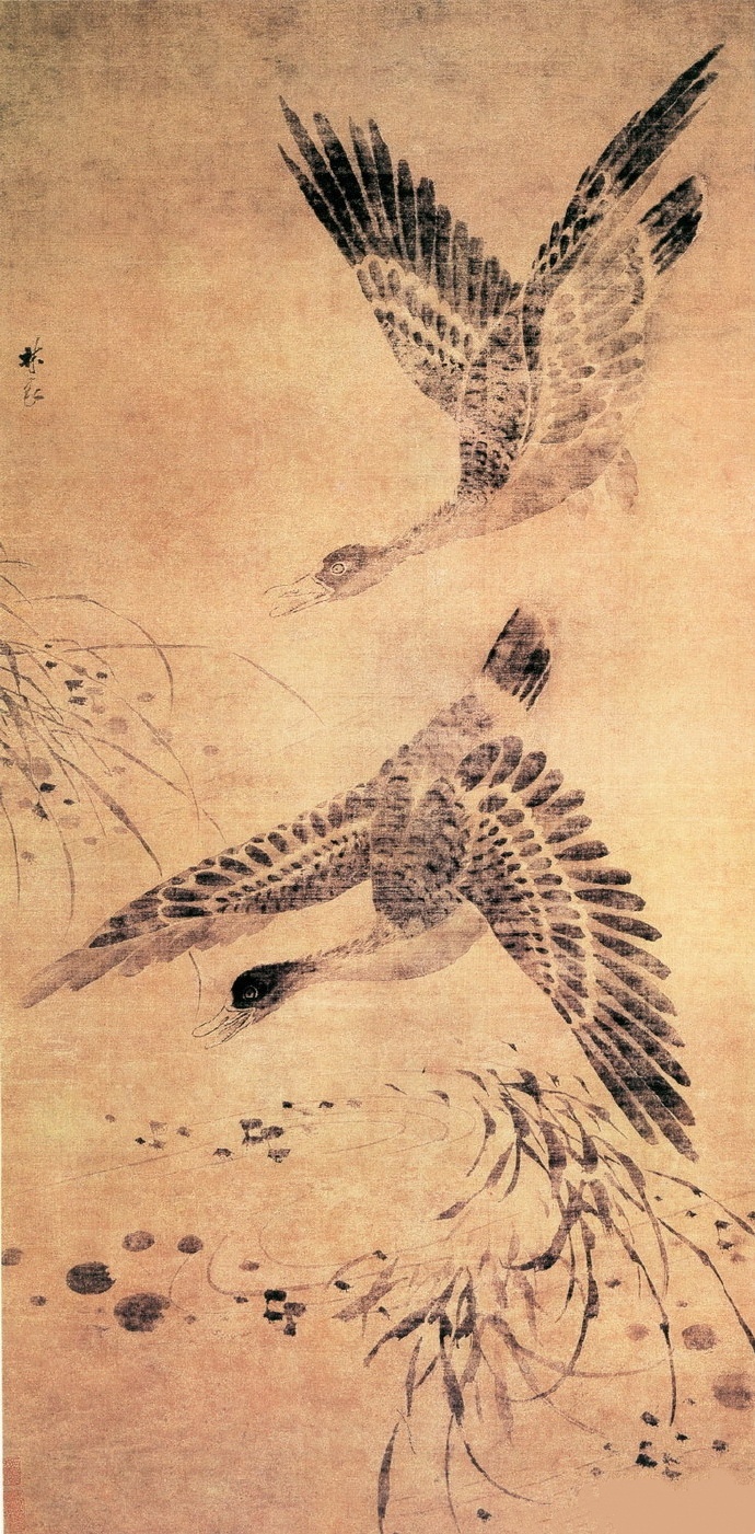  明 林良 《芦雁图》北京故宫博物院藏