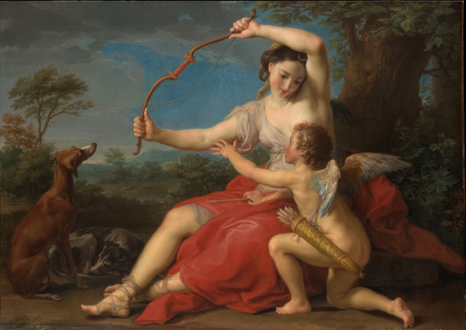 Pompeo Batoni《Diana And Cupid》狄安娜（阿尔忒弥斯）