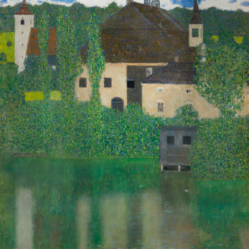 Gustav klimt《阿特湖畔的利茨尔贝格》
