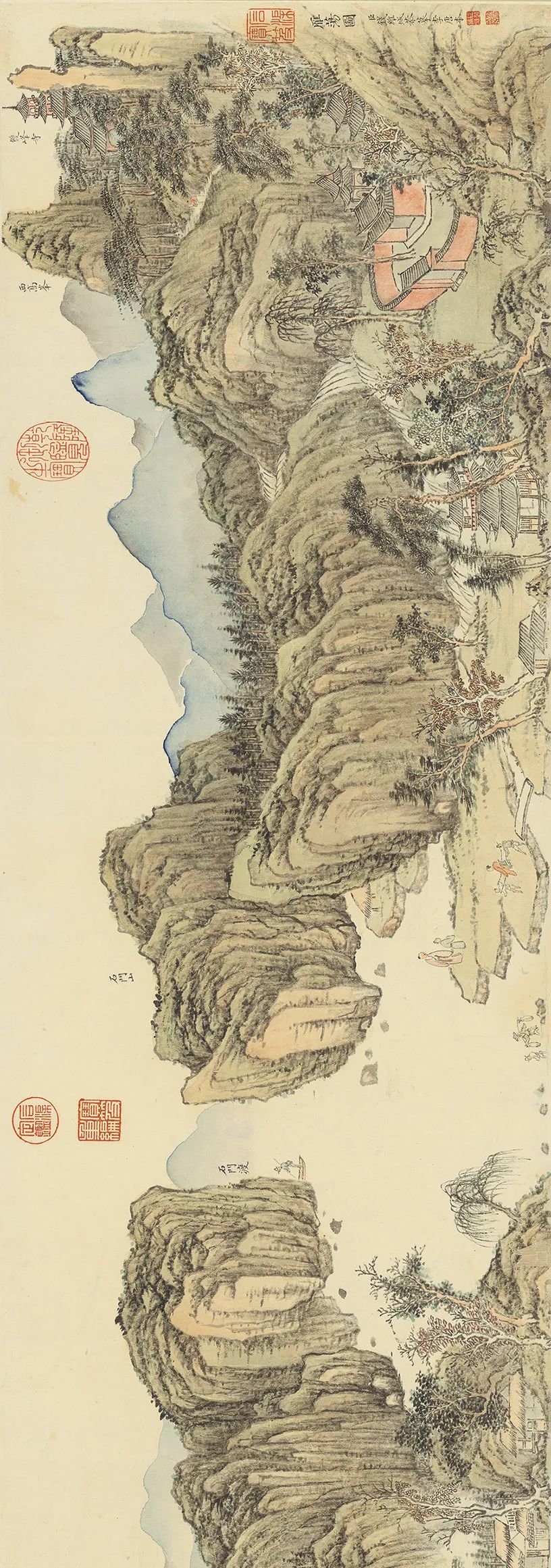 清代 钱维城《雁荡山卷》