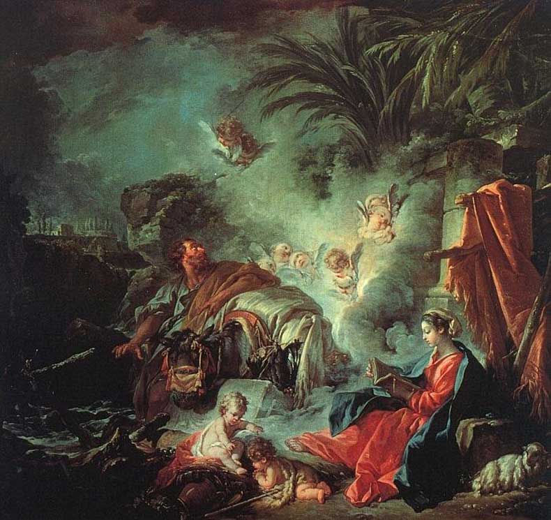 布歇《The Rest On The Flight Into Egypt》（逃往