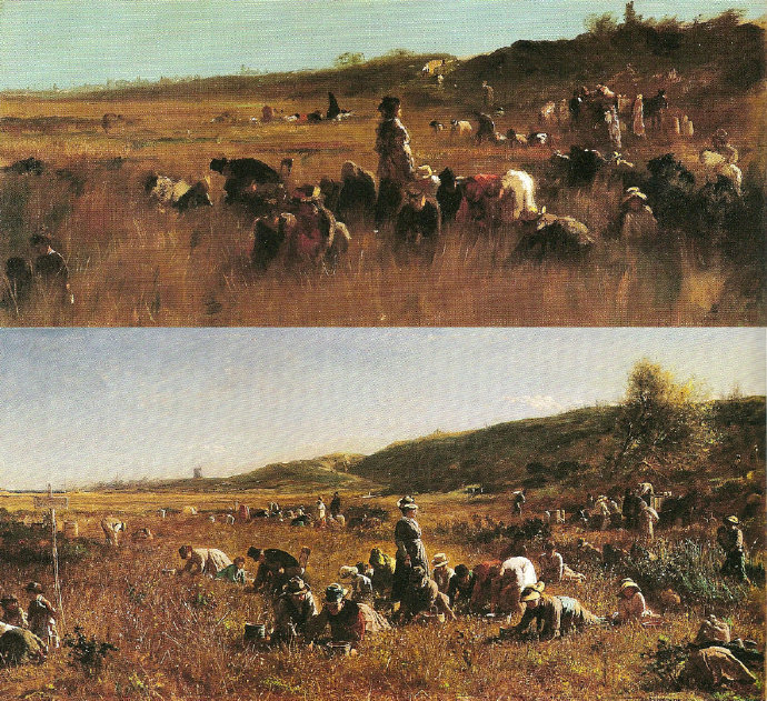 Eastman Johnson《蔓越莓采摘人》