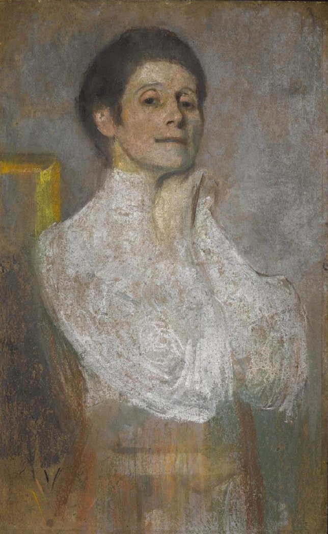奥尔加·芭涅斯嘉（Olga Boznańska）各时期的自画像