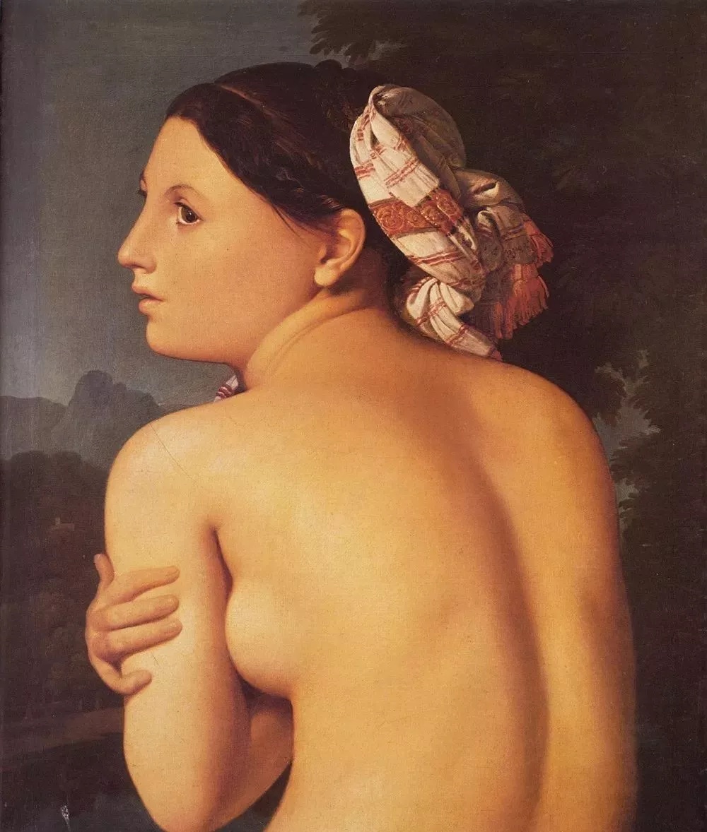 安格尔《浴女》