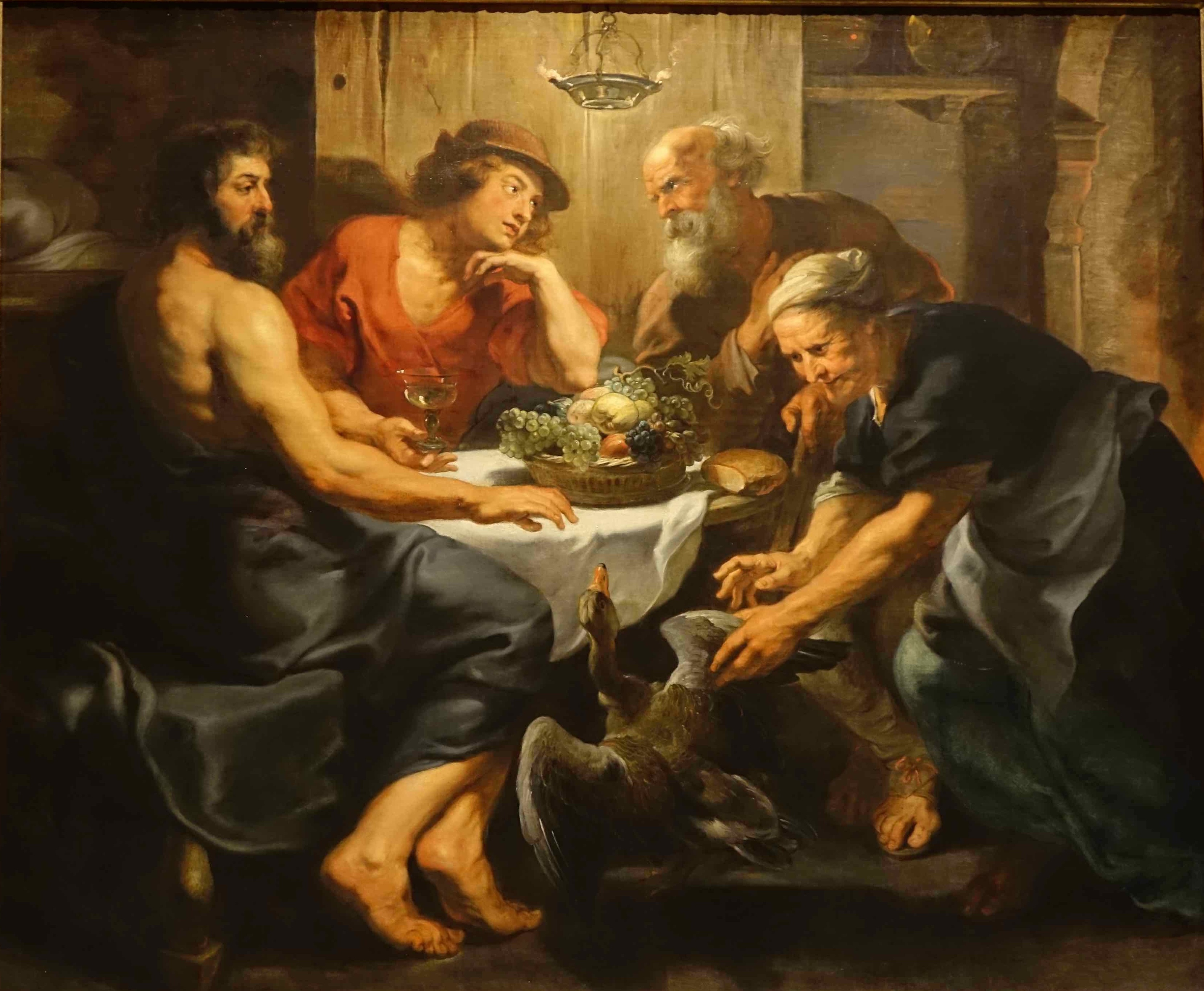 鲁本斯的Jupiter And Mercury With Philemon An