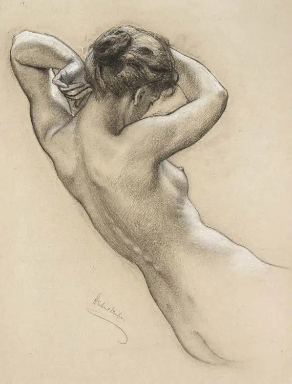 德拉波《Figure Study》(人物研究)
