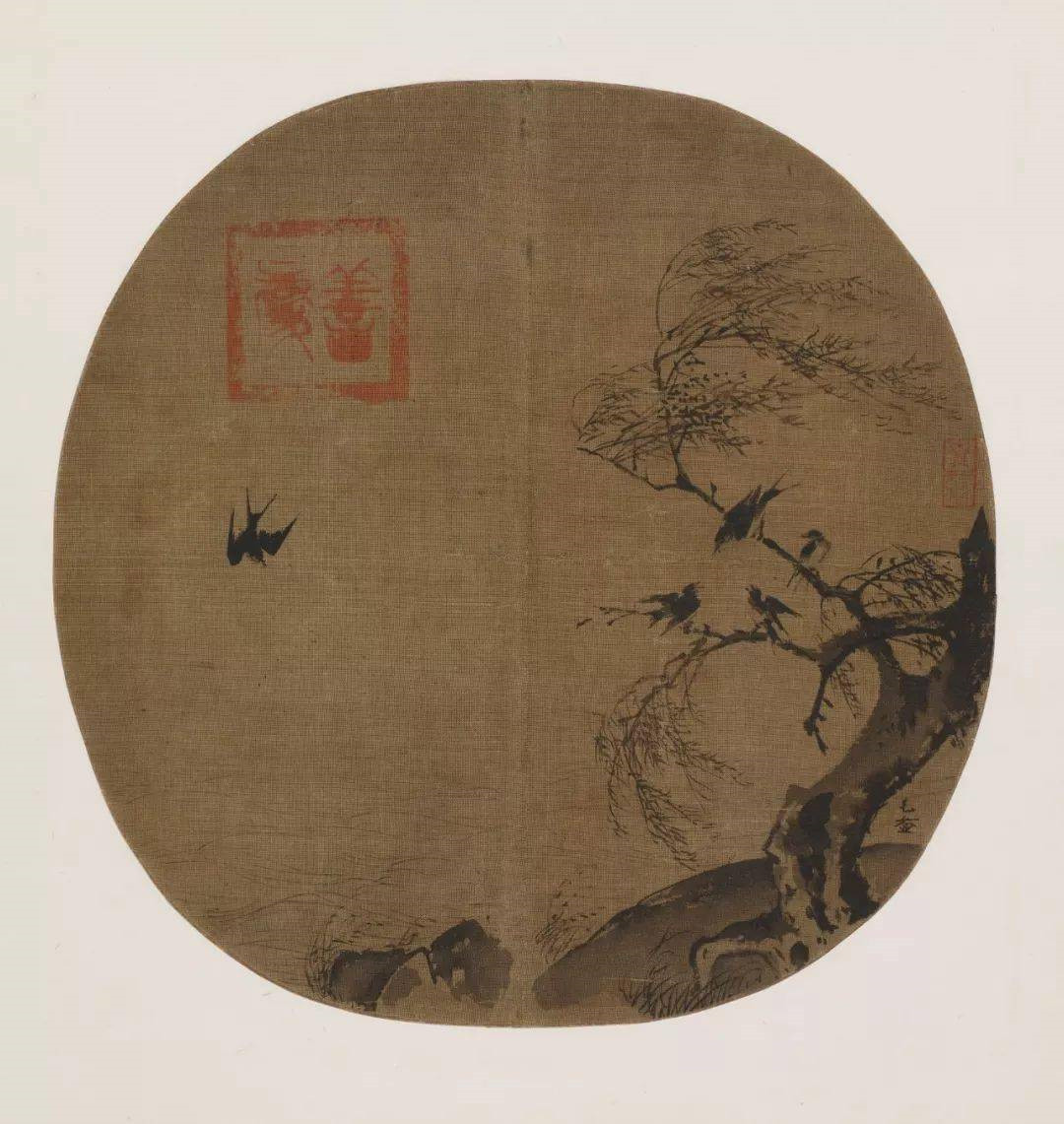 毛益《柳燕图》