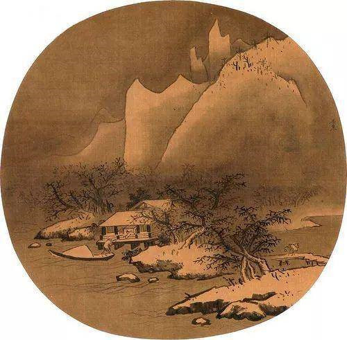 李东《雪江卖鱼图》