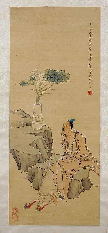 任薰《人物立轴》