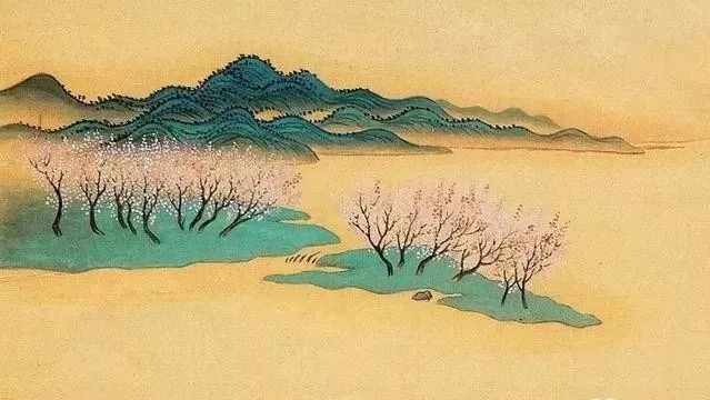 历代名画中古树下的清雅