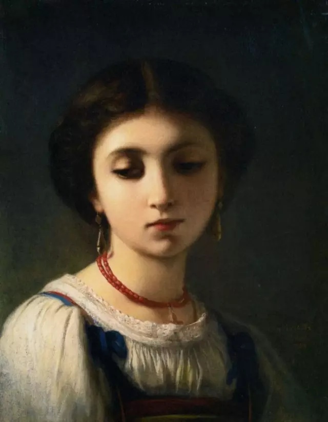 油画里的美女个个倾国倾城