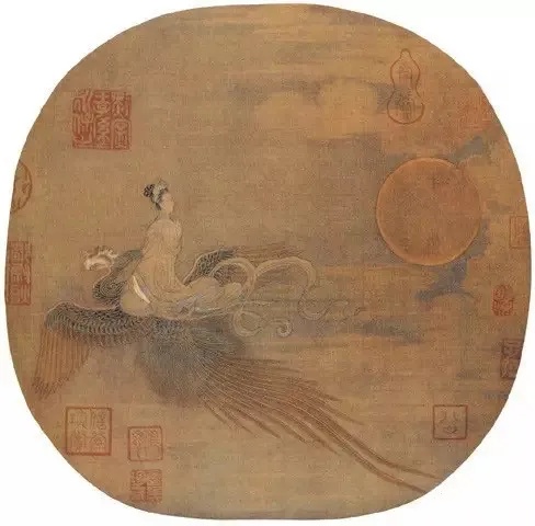 周文矩《仙女乘鸾图》