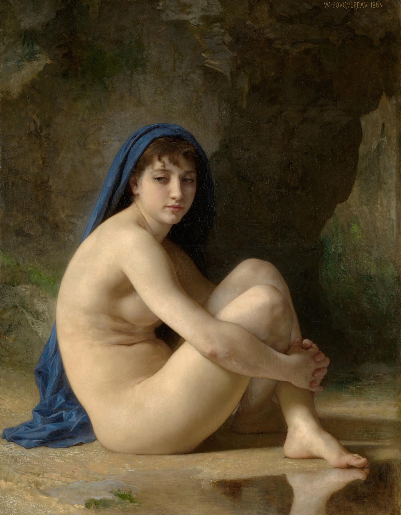 布格罗《Seated Nude》（坐着的浴女）