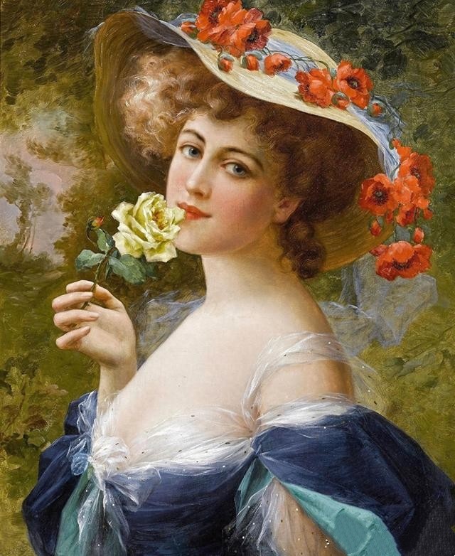 Emile Vernon《玫瑰佳人》