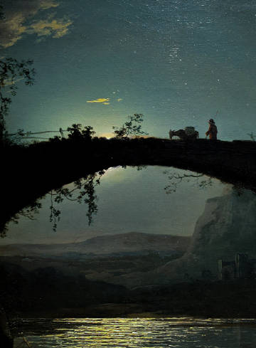 月景（局部）1785, by Joseph Wright of Derby