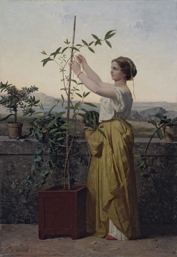 托护，by Jean-Louis Hamon (1861) ​