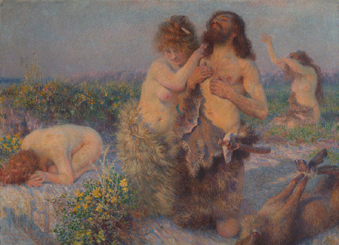 克罗地亚艺术家Vlaho Bukovac一组人物油画作品