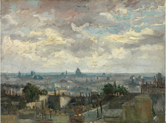 梵高 《View Of Paris》 （巴黎风景）