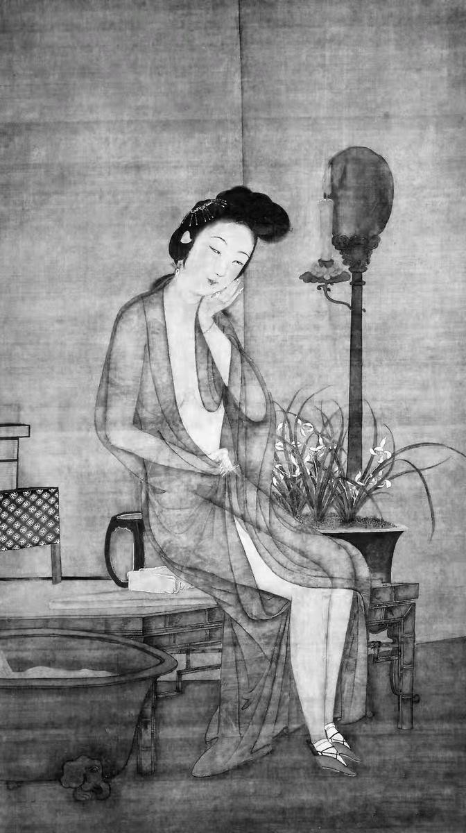 身后的兰花画的最美