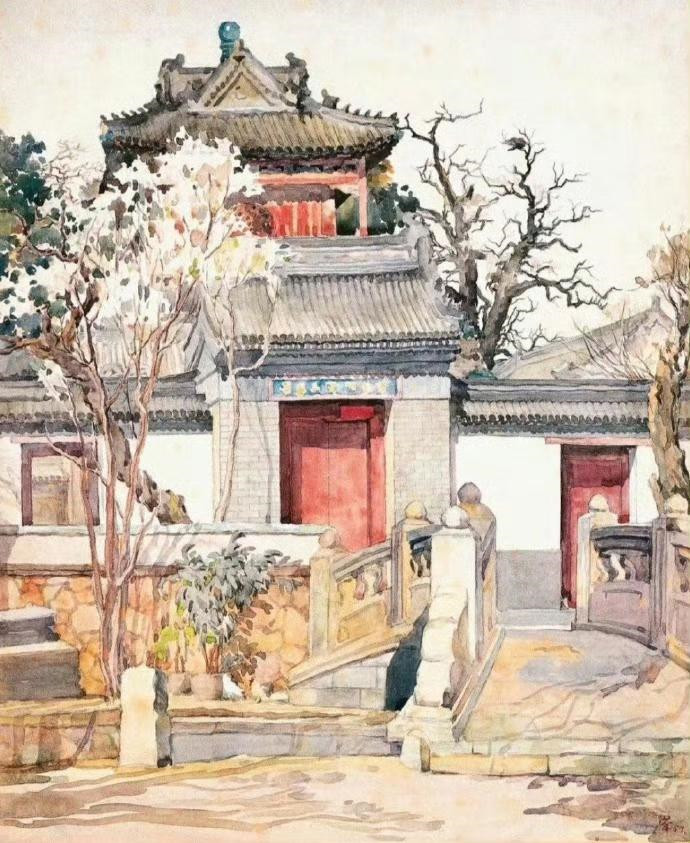 吴冠中水彩风景作品欣赏