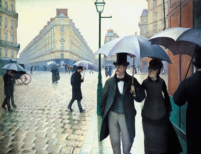 古斯塔夫·卡耶博特《Paris Street; Rainy Day》