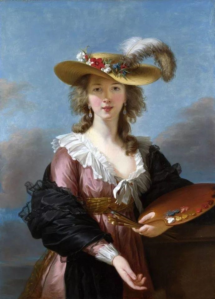 法国女神级画家伊丽莎白·路易丝·维杰·勒布伦 人物油画作品