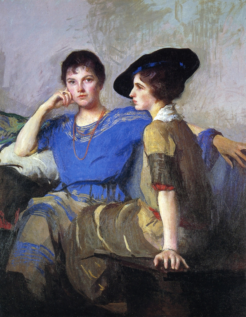 埃德蒙.查尔斯.塔贝尔（Edmund Charles Tarbell）人物油画作