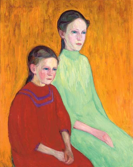 Nils Dardel《Two Girls》（两个女孩）