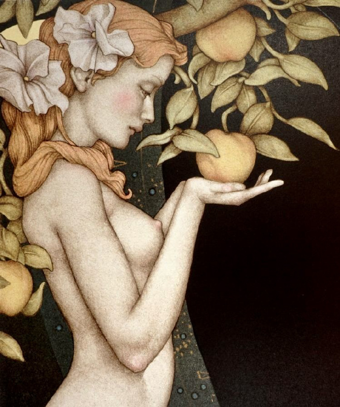 Michael Parkes《Eve In The Garden Of Eden