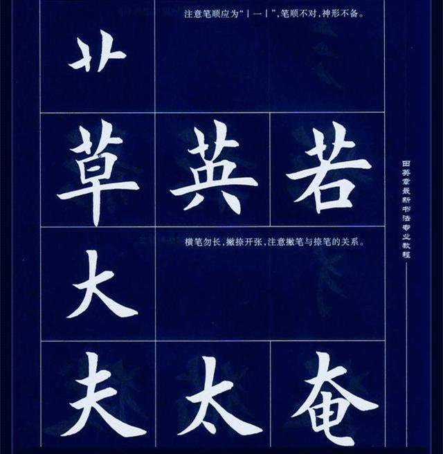楷书偏旁部首200法