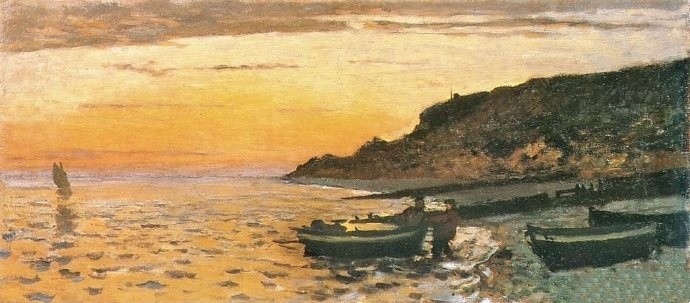 莫奈作品《海岸夕阳》赏析