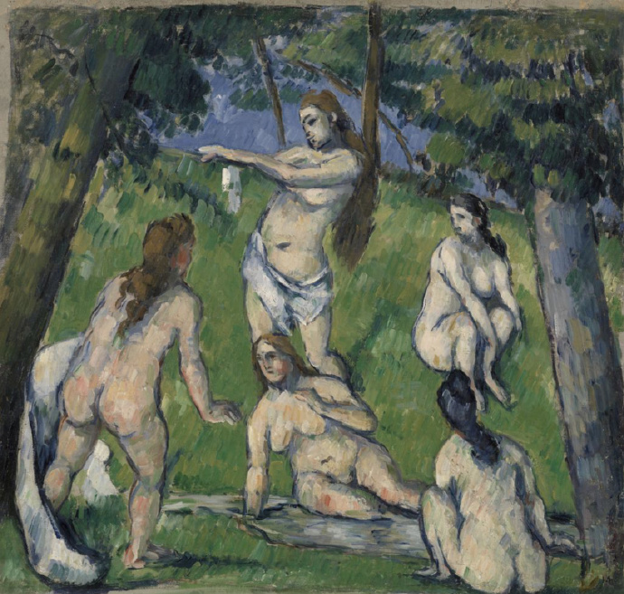 塞尚《The Bathers》（沐浴者）（多个版本)