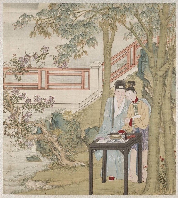古人的闺房之乐《燕寝怡情》画册