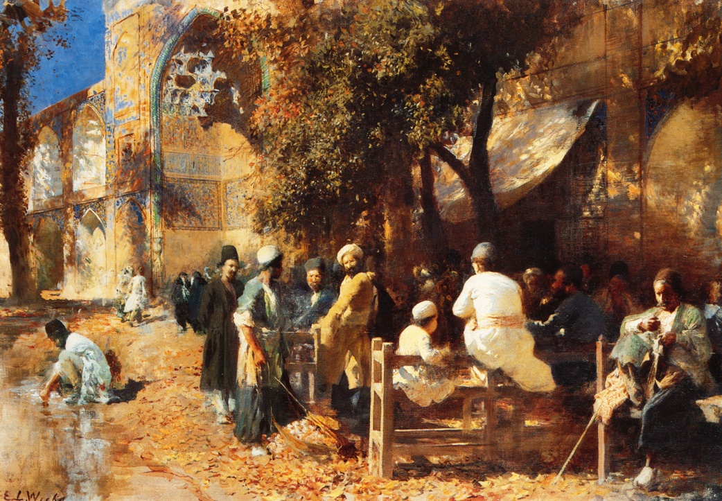 Edwin Lord Weeks的名画《A Persian Cafe》