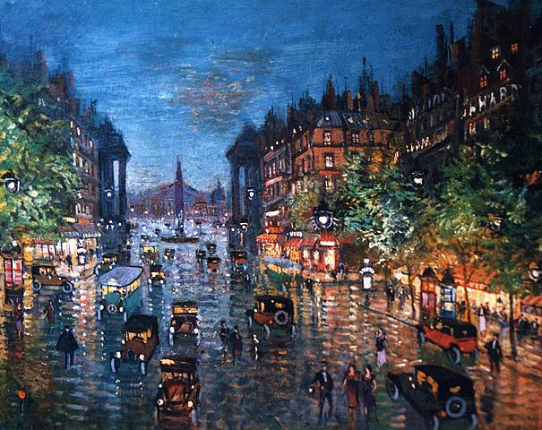 康斯坦丁·柯罗文《Paris Boulevard》