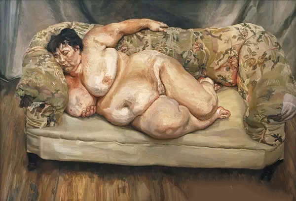  卢西安·弗洛伊德（Lucian Freud）《沉睡的救济金管理人》