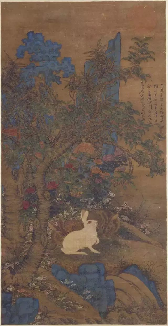 明 陶成《蟾宫玉兔图》