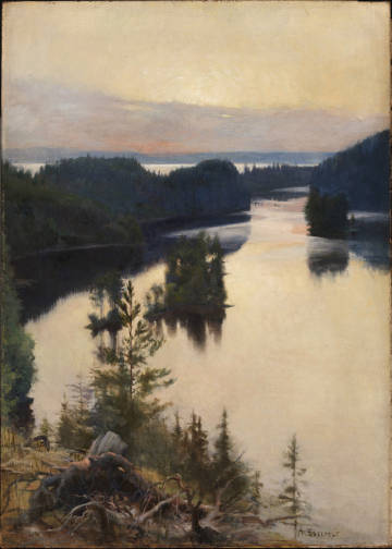 日落时分 Albert Edelfelt