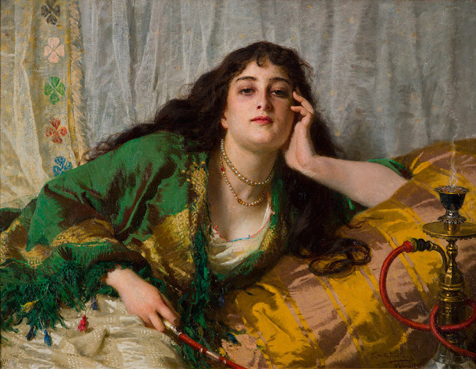 Ernesto Fontana (1837–1918) In the Harem
