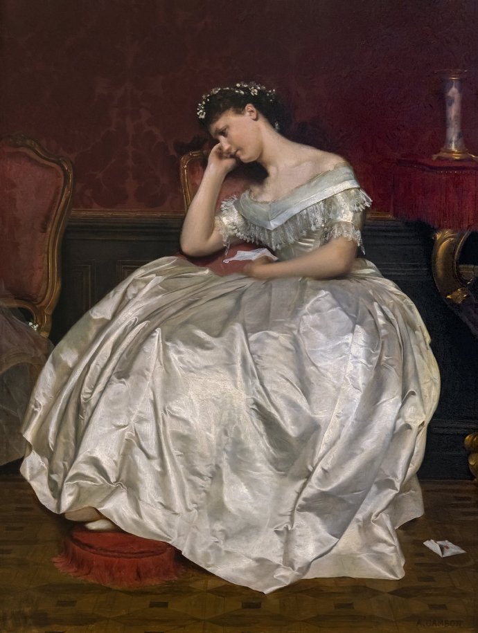 Armand Cambon  (1819-1885) The Letter，18