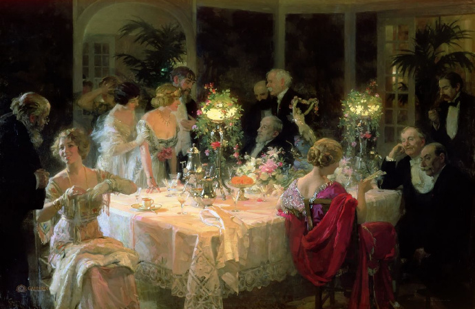 Jules-Alexandre Grün《The End Of Dinner》（
