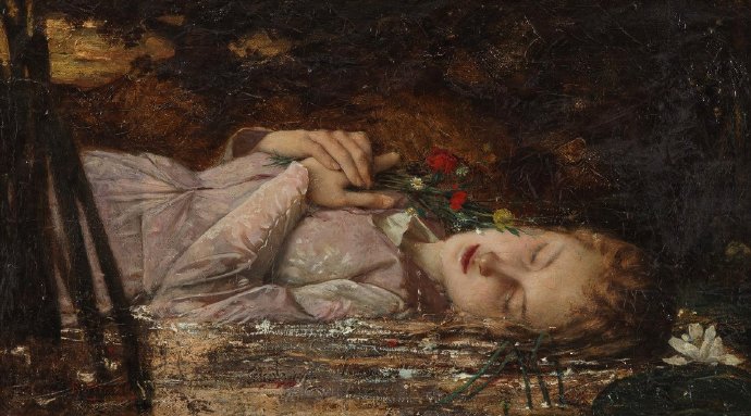 Jean-Baptiste Bertrand《Ophélie》（奥菲莉娅）