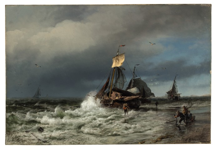 Hermann Herzog 《Securing The Anchor》
