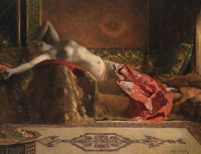 Jean-Joseph Benjamin-Constant《斜卧奥达利斯克》