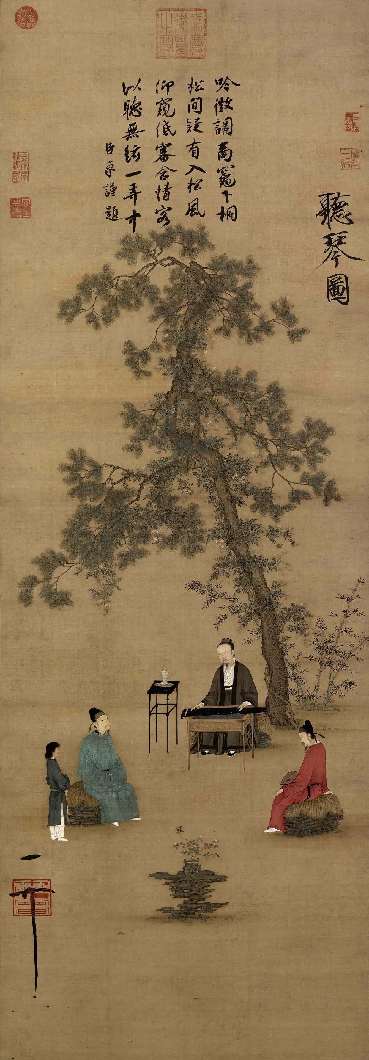 中国古画中的琴