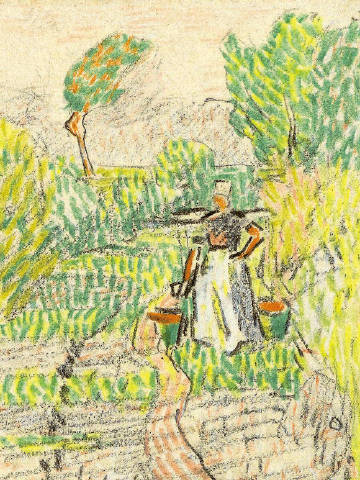 扬·托罗普（Jan Toorop）作品在托罗普的麦田里