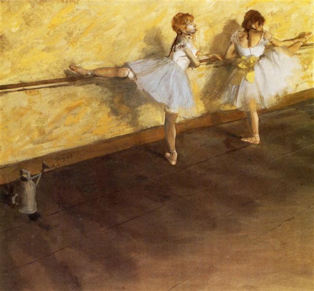 埃德加·德加《Dancers Practicing At The Barre》