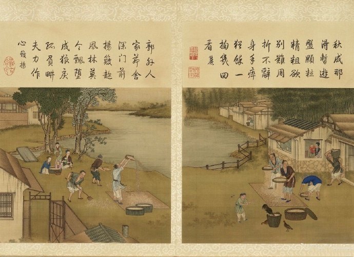  清代陈枚《耕织图册》