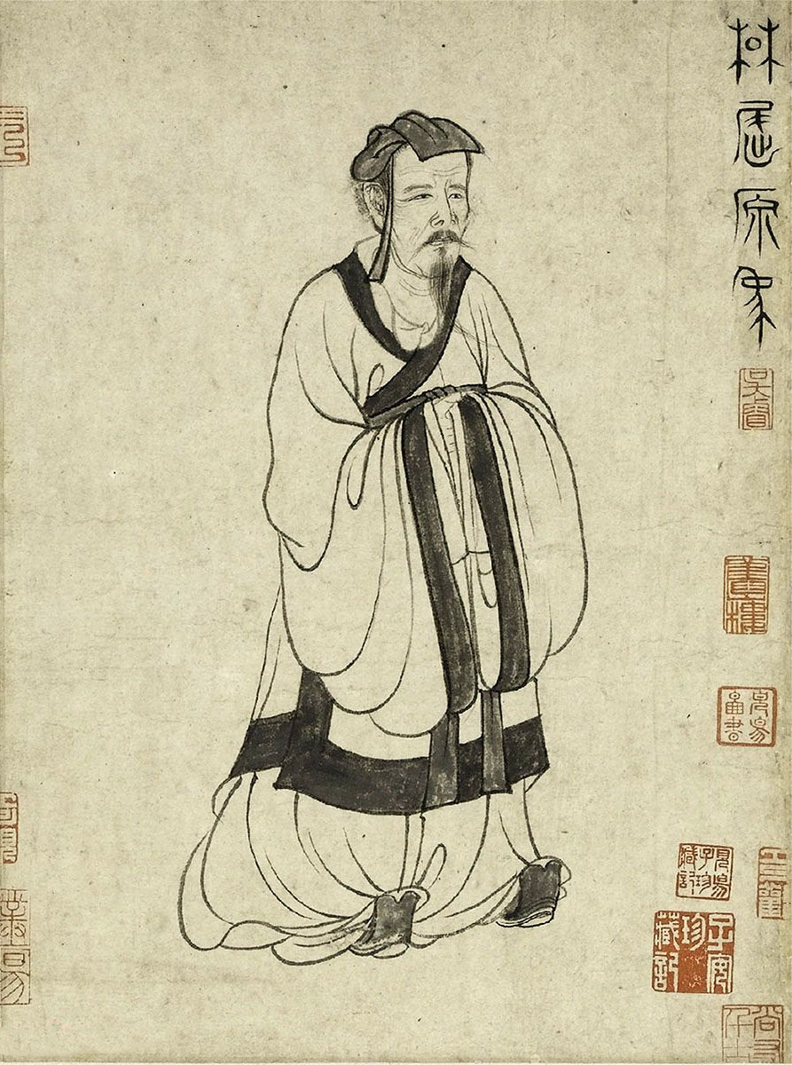 元吴睿篆书词卷《张渥九歌图》（上海博物馆藏）