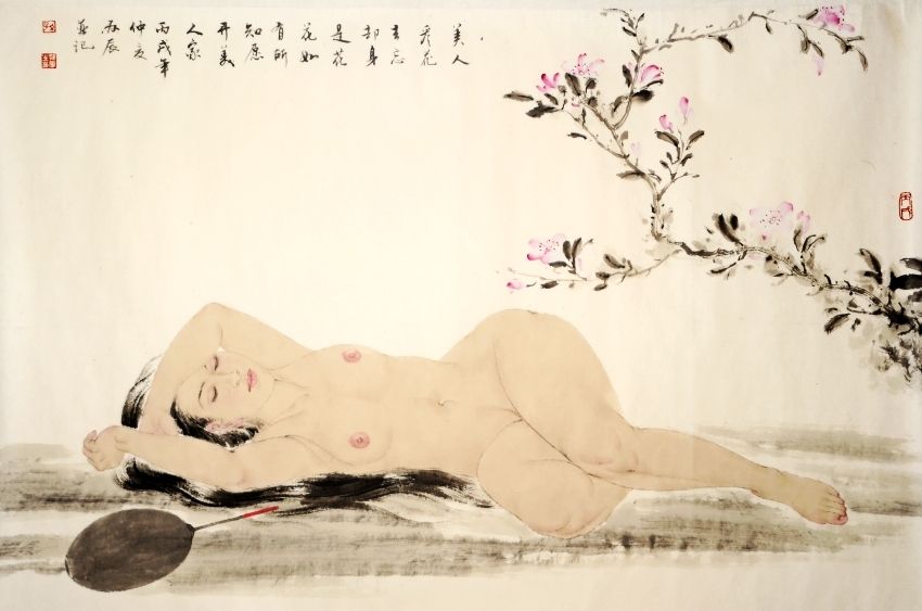 丰腴曼妙 摇曳生姿…国画中的“情色女体”